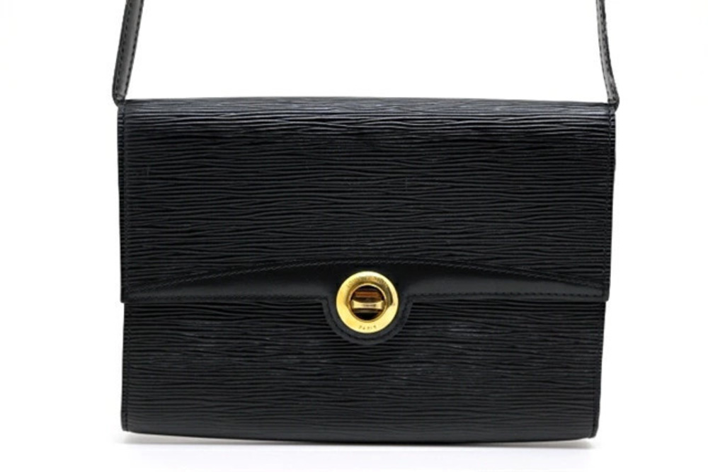 LOUIS VUITTON Pochette Arche Shoulder Bag Epi Leather Noir Black